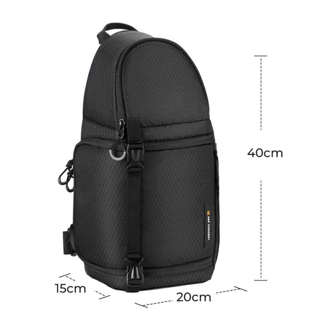 K&F Concept Sling Camera Backpack 10L Waterproof Nature Wander 02 (Crni) KF13.141 - 4